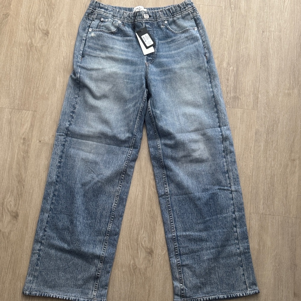 NWT rag & bone Wide Leg Blue Jeans